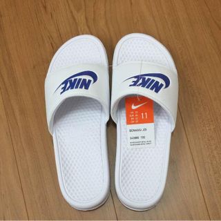 ナイキ(NIKE)の訳あり☆29cm☆新品☆NIKE BENASSI ベナッシ ホワイト×ブルー(サンダル)