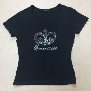 コムサイズム(COMME CA ISM)のコムサイズム 半袖 Tシャツ 黒(Tシャツ(半袖/袖なし))