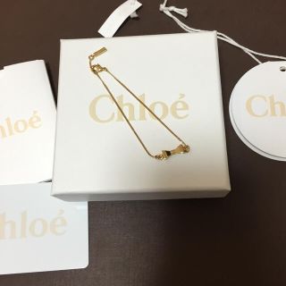 クロエ(Chloe)のクロエ リボンブレスレット ゴールド(ブレスレット/バングル)