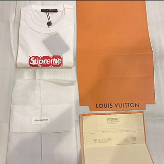 シュプリーム(Supreme)の最安値！！Supreme×Louis Vuitton （Lsize）(Tシャツ/カットソー(半袖/袖なし))