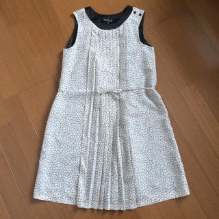 アニエスベー(agnes b.)の✨超美品✨アニエスべーアンファン ハート柄ホワイトワンピース 145cm(ワンピース)