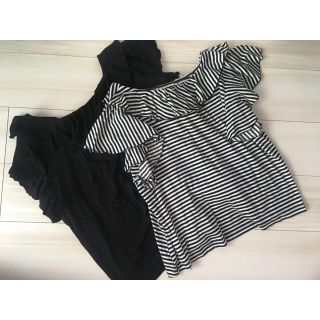 ドットアンドストライプスチャイルドウーマン(Dot&Stripes CHILDWOMAN)のdot＆stripes２枚 ◎chico２枚(カットソー(半袖/袖なし))