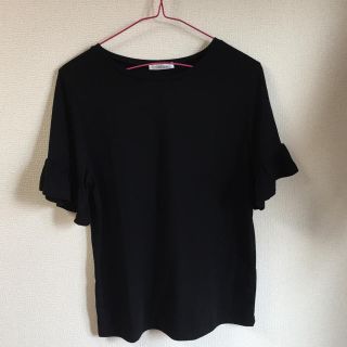 サルース(salus)のsalus フリル袖Tシャツ(Tシャツ(半袖/袖なし))