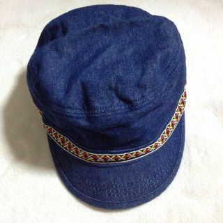 ブルーブルーエ(Bleu Bleuet)のデニムキャップ(キャップ)