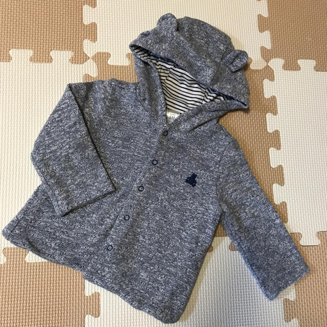 babyGAP(ベビーギャップ)のcoco様専用 ベビーギャップ ブルーリバーシブルパーカー キッズ/ベビー/マタニティのベビー服(~85cm)(カーディガン/ボレロ)の商品写真