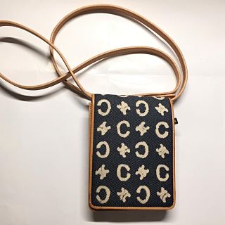 セリーヌ(celine)の【超レア・未使用】CELINEセリーヌ デニムマカダム柄 ポシェット(ポーチ)