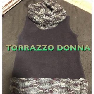 トラッゾドンナ(TORRAZZO DONNA)のトラッゾドンナ TORRAZZO DONNAのノースリーブニット(ニット/セーター)