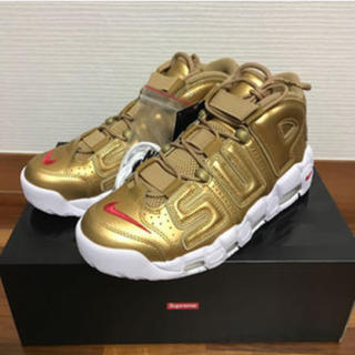 シュプリーム(Supreme)の27.5 Supreme Nike Air More Uptempo Gold(スニーカー)