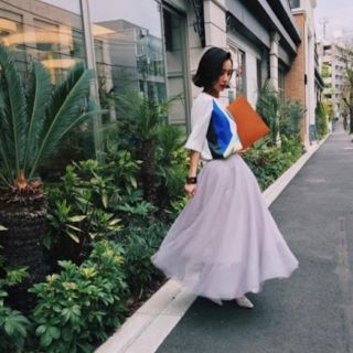 アメリヴィンテージ(Ameri VINTAGE)のAMERI FLUFFY TULLE SKIRT(ロングスカート)