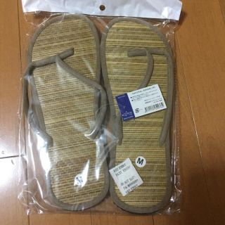 新品未使用 畳サンダル ベージュ M 和風エスニックアジアナチュラルい草24.5(サンダル)