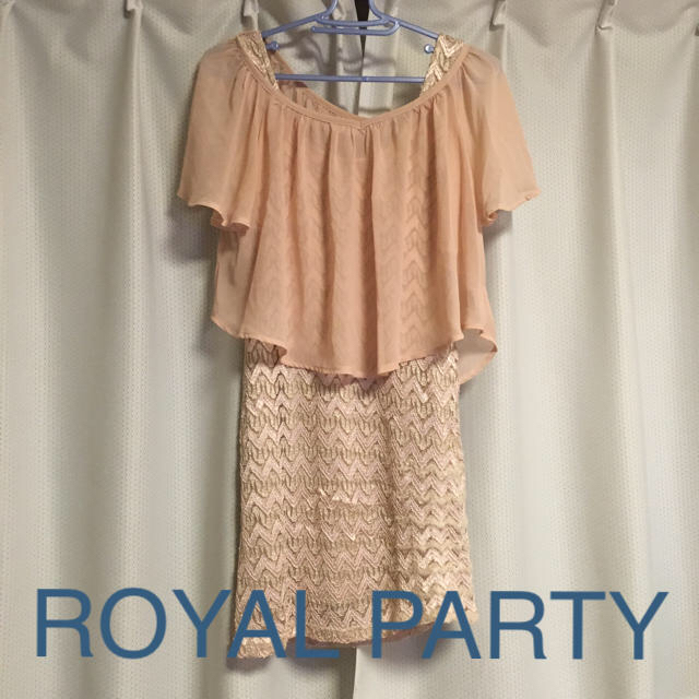 ROYAL PARTY(ロイヤルパーティー)のROYAL PARTY♡シフォントップス付きワンピ レディースのワンピース(ミニワンピース)の商品写真