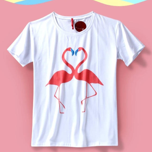 海外 原宿 フラミンゴ ゆめかわいい ハート Tシャツの通販 By Import Edition ラクマ
