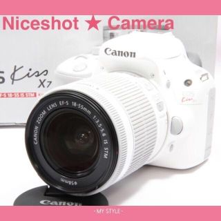 Canon - Wi-Fi SDカード新品級キャノンEOS Kiss X7ホワイトの通販