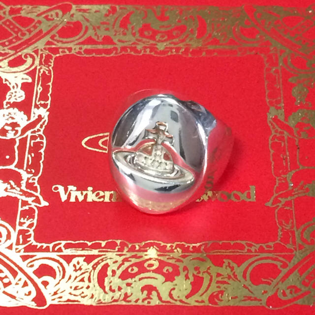 Vivienne Westwood(ヴィヴィアンウエストウッド)のシールリング縦長 XS viviennewestwood レディースのアクセサリー(リング(指輪))の商品写真