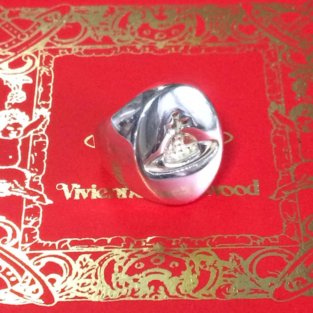 Vivienne Westwood(ヴィヴィアンウエストウッド)のシールリング縦長 XS viviennewestwood レディースのアクセサリー(リング(指輪))の商品写真