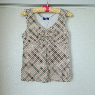 バーバリー(BURBERRY)の【あさり様専用】BURBERRYブルーレーベルノースリーブ(カットソー(半袖/袖なし))