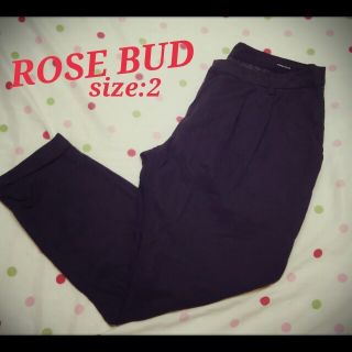 ローズバッド(ROSE BUD)のROSE BUD ﾌﾞﾗｯｸﾊﾟﾝﾂ(カジュアルパンツ)