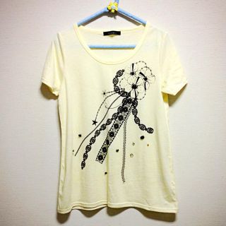 ページボーイ(PAGEBOY)の未使用☆ビーズ付Tシャツ＊PAGEBOY(Tシャツ(半袖/袖なし))