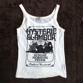 ヒステリックグラマー(HYSTERIC GLAMOUR)のヒステリックグラマーホワイトタンクトップ(タンクトップ)