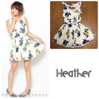 Heather Heather 花柄ワンピースの通販 ラクマ