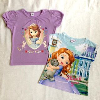 ディズニー(Disney)のプリンセスソフィア 120 Tシャツ 2着セット(Tシャツ/カットソー)