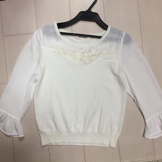 ミッシュマッシュ(MISCH MASCH)の鎖骨に花咲く上品ブラウス(シャツ/ブラウス(長袖/七分))