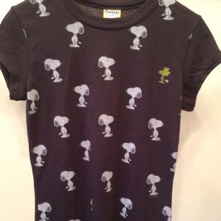 ピーナッツ(PEANUTS)の新品、レディース peanutsのsnoopy ウッドストック Tシャツ(Tシャツ(半袖/袖なし))