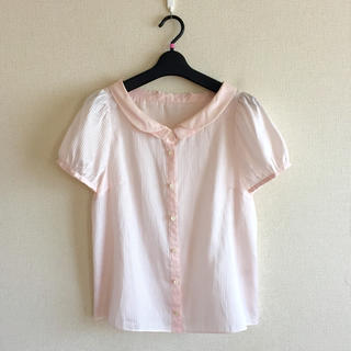 ルビーリベット(Rubyrivet)のルビーリベット♡淡いピンク色のシャツ(シャツ/ブラウス(半袖/袖なし))