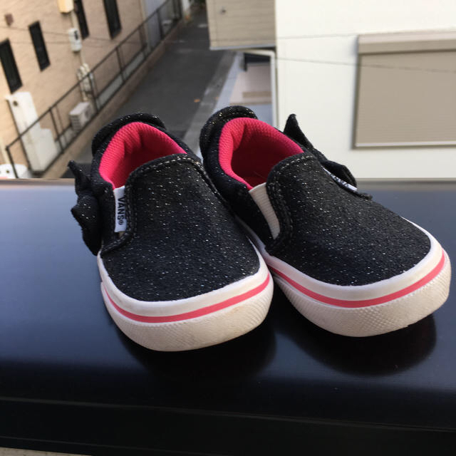 VANS(ヴァンズ)の14cm 黒の靴 キッズ/ベビー/マタニティのベビー靴/シューズ(~14cm)(スニーカー)の商品写真