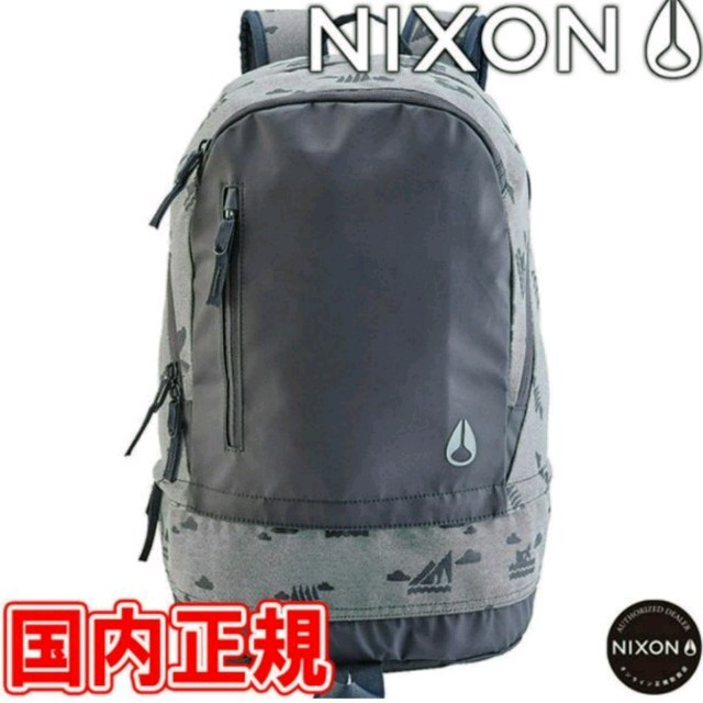 NIXON(ニクソン)のかんちん様   ニクソン リッジ バックパック グレー/ネイビー NIXON メンズのバッグ(バッグパック/リュック)の商品写真