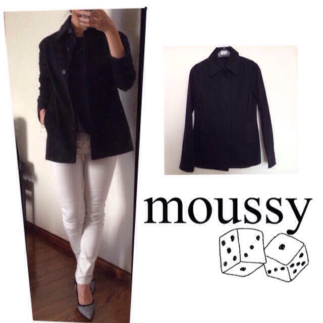 moussy(マウジー)のマウジー黒アウター レディースのジャケット/アウター(ミリタリージャケット)の商品写真