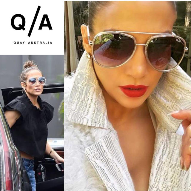 Quay Eyeware Australia(クエイアイウェアオーストラリア)の大人気モデル✨JLo 愛用 ❤ QUAY NEEDING FAME ✨新品 レディースのファッション小物(サングラス/メガネ)の商品写真