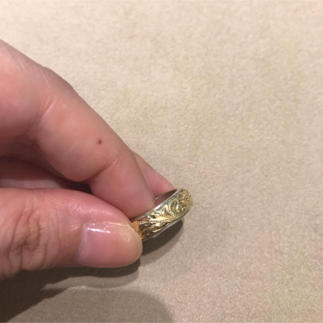 14k ハワイアンジュエリー リング コンビ レディースのアクセサリー(リング(指輪))の商品写真