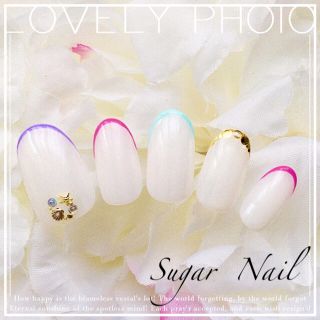 オーダーネイルチップ カラフル細フレンチ夏ネイルの通販 By Nailcouture ラクマ オーダーネイルチップ カラフル細フレンチ夏ネイルの通販 By Nailcouture ラクマ
