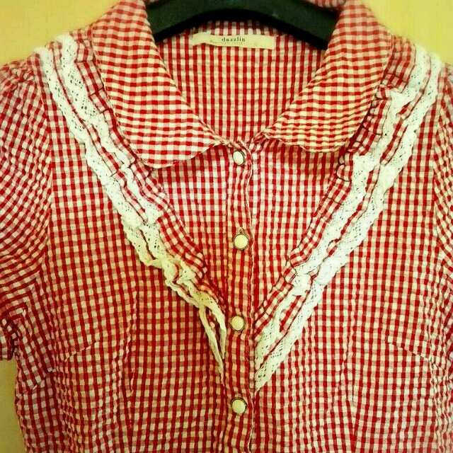 dazzlin(ダズリン)のダズリン ギンガムチェック ブラウス レディースのトップス(シャツ/ブラウス(半袖/袖なし))の商品写真