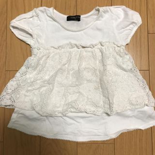 コムサイズム(COMME CA ISM)のTシャツ レース柄 女の子(Tシャツ/カットソー)