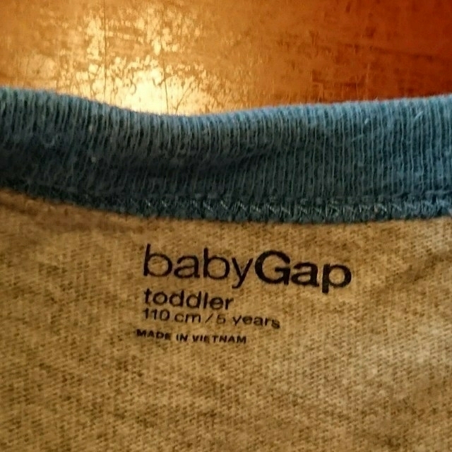 GAP(ギャップ)のbabyGAP☆ﾀﾞｲﾅｿｰﾌﾟﾘﾝﾄT☆size→110 キッズ/ベビー/マタニティのキッズ服男の子用(90cm~)(Tシャツ/カットソー)の商品写真