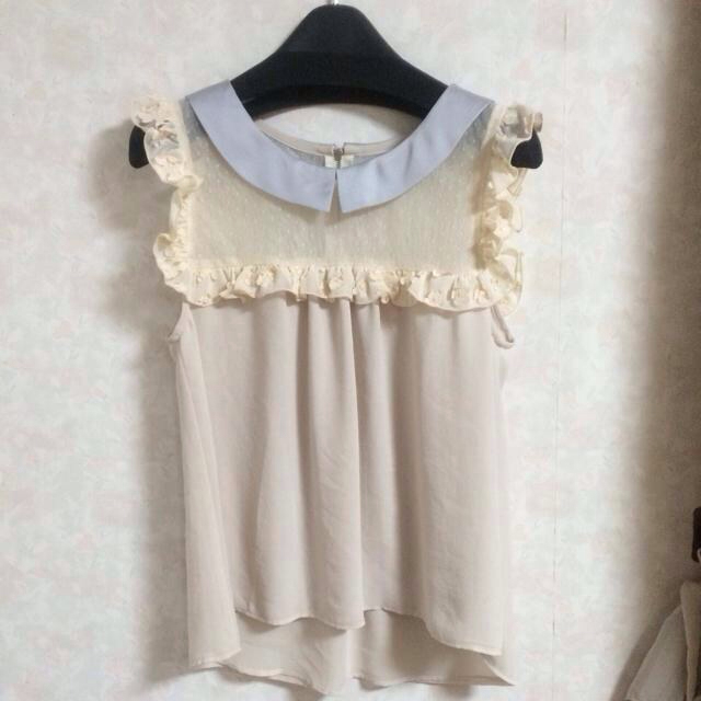 flower - flower 花柄シフォンタンク