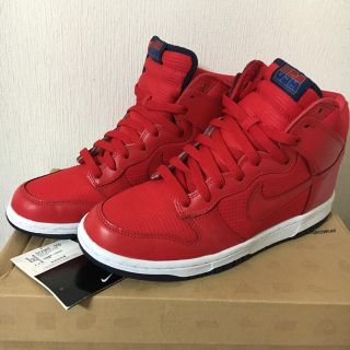 NIKE - 美品 NIKE DUNK HIGH 8.5 ナイキダンクハイ 赤 26.5cmの