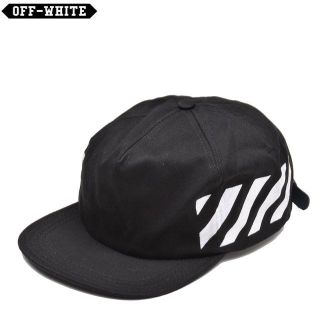 オフホワイト(OFF-WHITE)のOFF-WHITE オフホワイト ブラック　キャップ(キャップ)