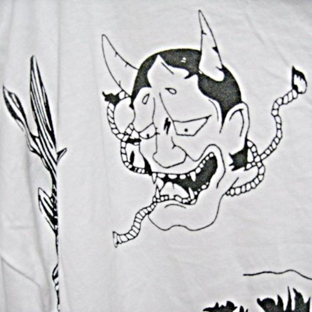 白黒配色モノトーン半袖和柄Ｔシャツ浮世絵歌舞伎ikumi風DIR EN GREY レディースのトップス(Tシャツ(半袖/袖なし))の商品写真