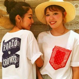 ロデオクラウンズ(RODEO CROWNS)の新品✩RODEO CROWNS*RCWB*RCSリボンロゴビッグTシャツ(Tシャツ(半袖/袖なし))