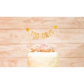 "100days"　ケーキバンティング(ケーキ用ガーランド）(その他)
