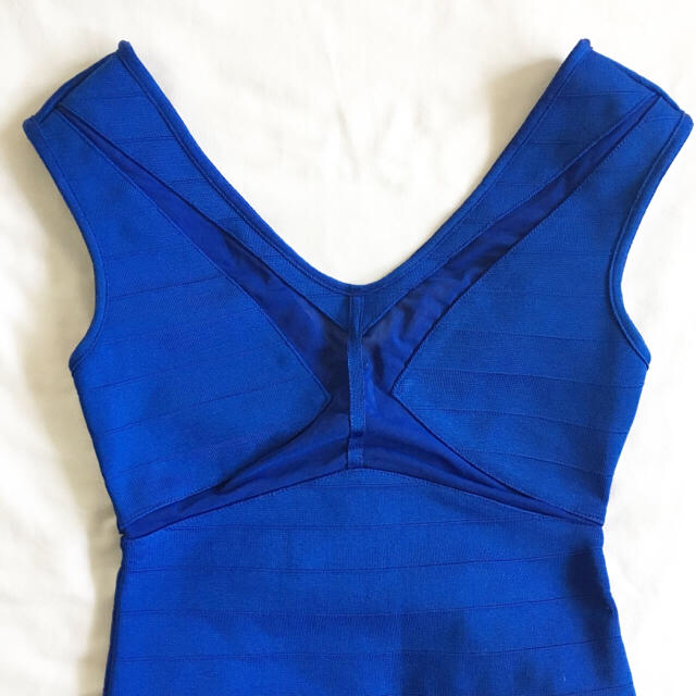 【インポート】タイト ミニドレス Blue レディースのフォーマル/ドレス(ミニドレス)の商品写真