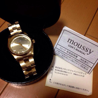 マウジー(moussy)のmoussy☆GOLD腕時計(腕時計)