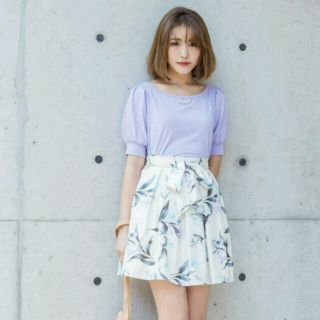 ユメテンボウ(夢展望)の夢展望☆新品♪パフッと可愛い＊フェミニンパフ袖カットソートップス(カットソー(半袖/袖なし))