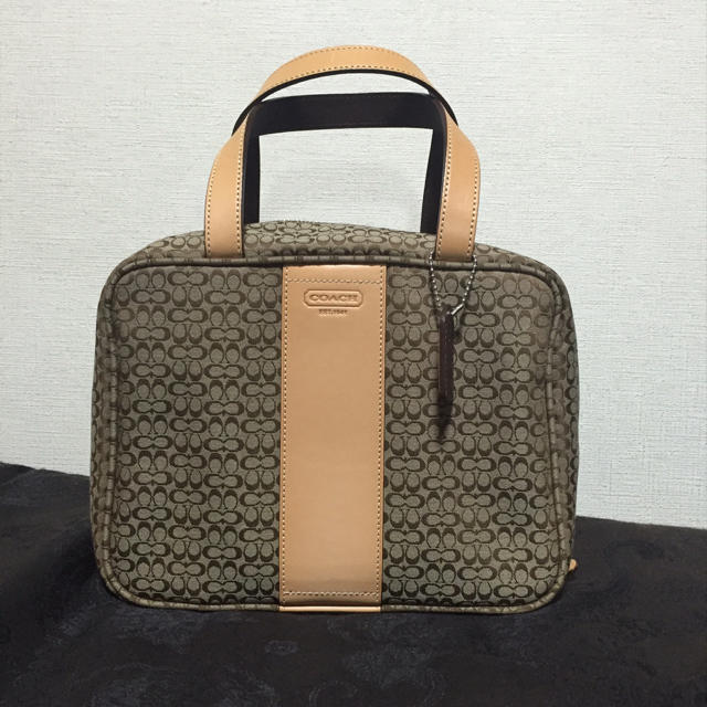 コーチ ハンドバッグ coach 美品 シグネチャー 正規品