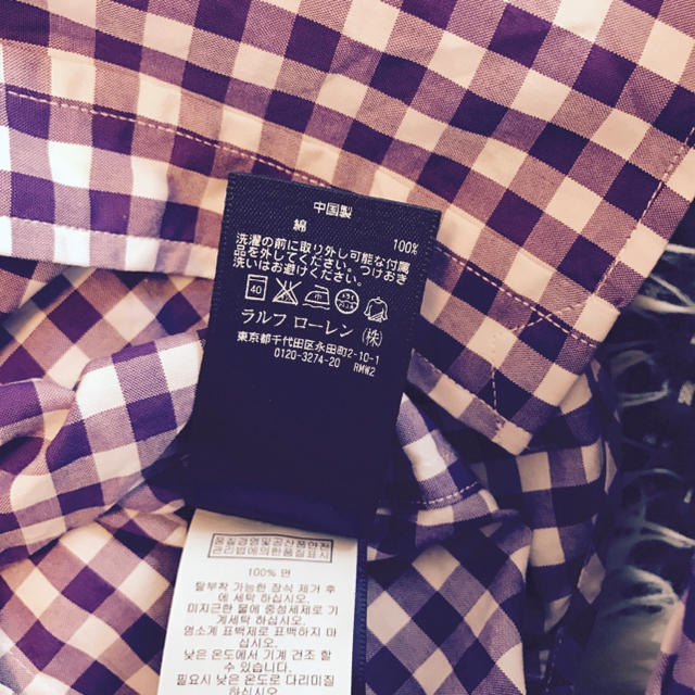 Ralph Lauren(ラルフローレン)のラルフローレン ギンガムチェックシャツ レディースのトップス(シャツ/ブラウス(長袖/七分))の商品写真