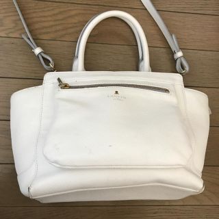 ランバン(LANVIN)のLANVIN白bag(ハンドバッグ)