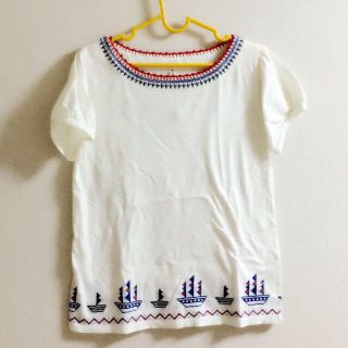 アトリエドゥサボン(l'atelier du savon)のFigLondon●パスフリーブTシャツ(Tシャツ(半袖/袖なし))